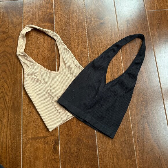 Sunday Best Ribbed Halter Top Set (Sinchseamless) - Picture 2 of 5